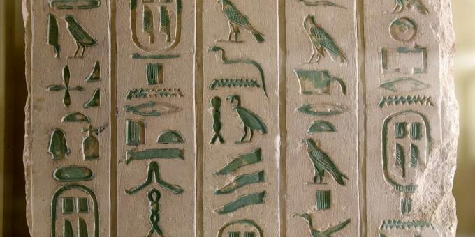 Mitai apie senovės pasaulį: egiptiečiai rašė hieroglifais