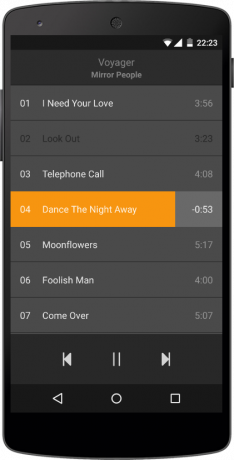 Mišiniai Android - visiškai minimalistinis muzikos grotuvas