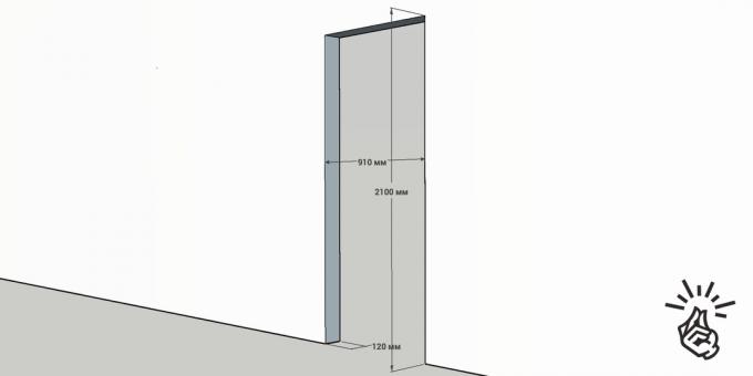Įrengimas vidaus durys: dydis naujos audinio