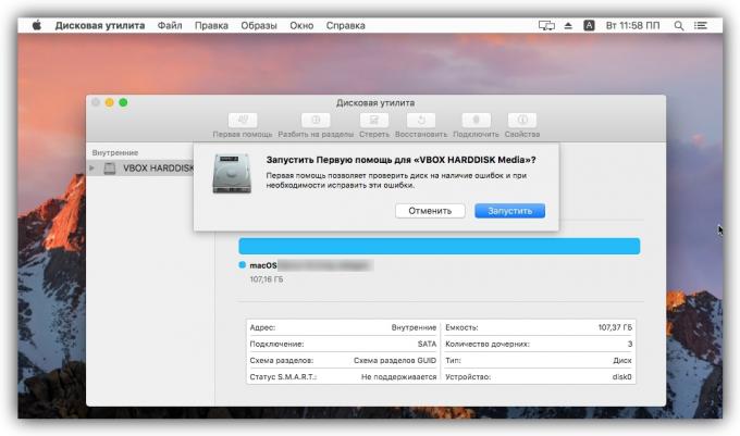 Kaip patikrinti kietąjį diską MacOS