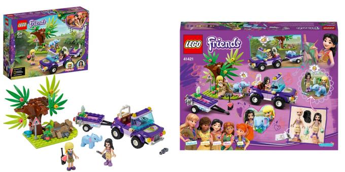 „Lego Friends“ džiunglių kūdikių dramblių gelbėjimas