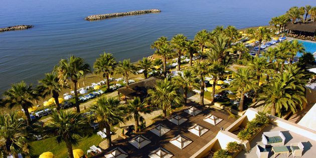 Viešbučiai šeimoms su vaikais: Viešbutis Palm Beach 4 *, Larnaca, Kipras