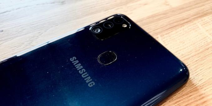 "Samsung" Galaxy M30s: Galinė panelė