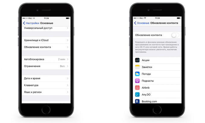 Kaip sutaupyti mobiliojo duomenų srauto iPhone su iOS 9 d. Atjunkite Atnaujinti duomenis prašymus