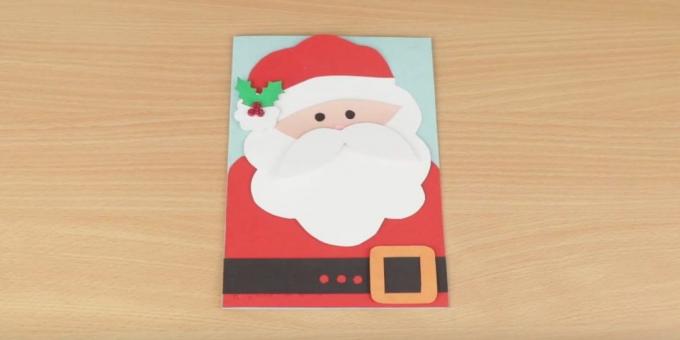 Kalėdų kortelė su Kalėdų Senelio