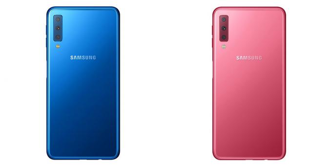 "Samsung" Galaxy A7: Spalvos