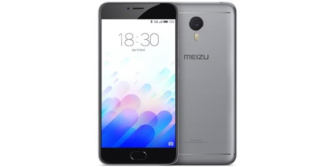smartphonach Meizu: Meizu M3 Pastaba