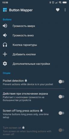 Mygtukas "Android": mygtukas mapper