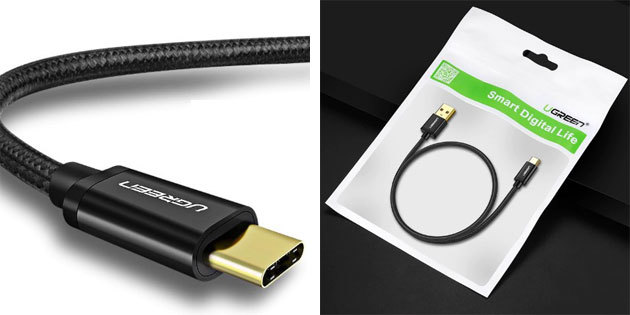 USB kabelis C tipo