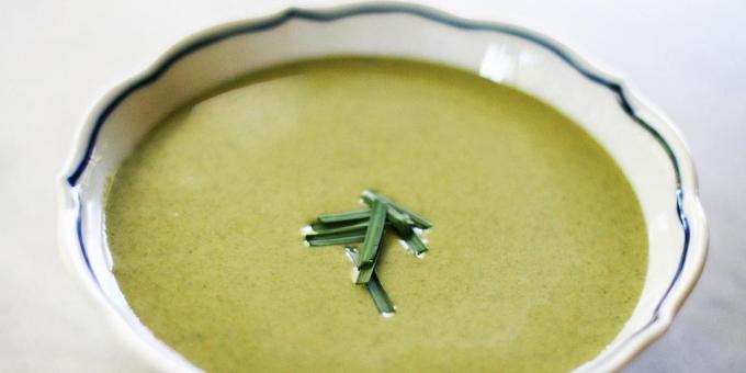 Receptus kremas sriubos: sriuba su špinatais