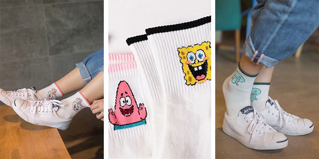 Kojinės su Sponge Bob