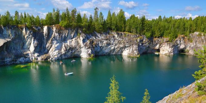 nuostabios Rusijos vietos: kalnų parkas „Ruskeala“, Karelija