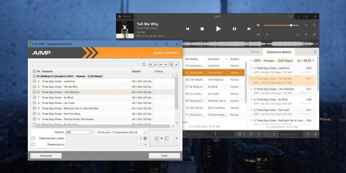 Audio Converter for Windows, MacOS ir Linux: AIMP