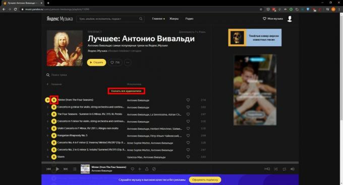 Kaip atsisiųsti dainą iš „Yandex“. Muzika “: YaMusic.pro