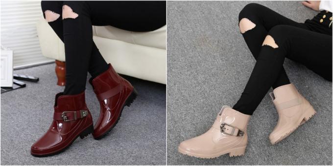 Moterų guminiai batai: Stilingas guminiai batai