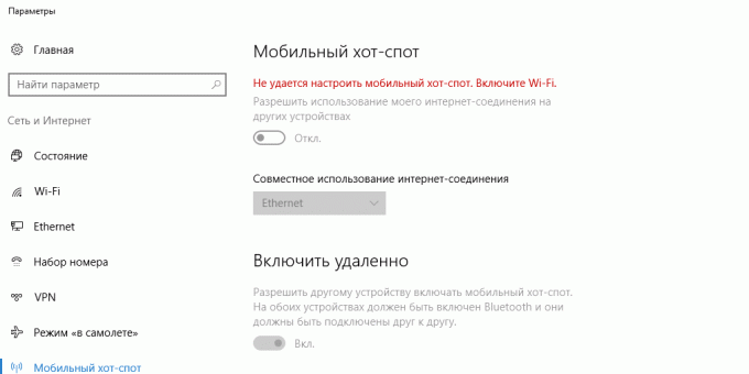 Ką daryti, jei "Mobile HotSpot" Windows 10 neįsijungia