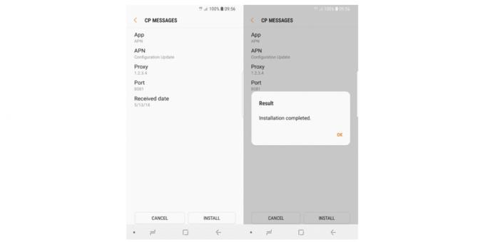 Piratai Hack Android SMS su operatoriaus nustatymus
