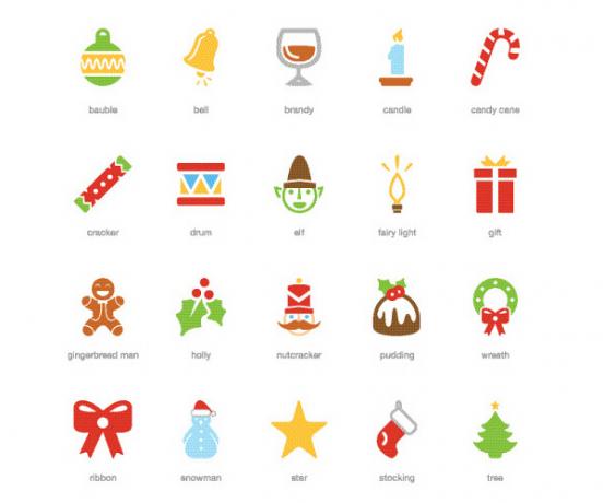 Dovanėlė: Šventinis Kalėdų Icon Pack (20 EPS piktogramos) pagal Smashing Redakcijos