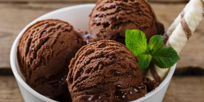 šokolado ledų iš Jamie Oliver