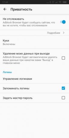 Privati ​​naršyklė Android: Adblock naršyklė