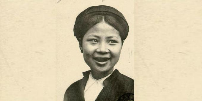 Kosmetikos istorija: vietnamietė pajuodusiais dantimis, 1908 m.
