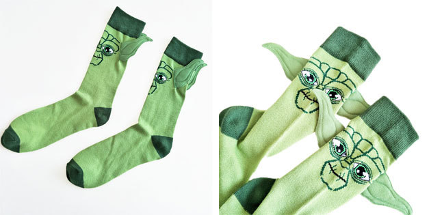 Gražios kojinės su Master Yoda