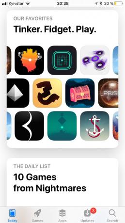 "App Store" ir "iOS" 11: kolekcijos