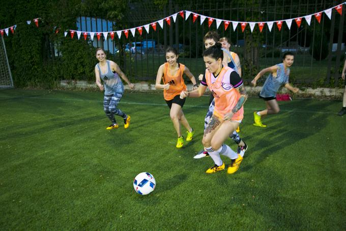 "Aš kuriu save": futbolo žaidimas