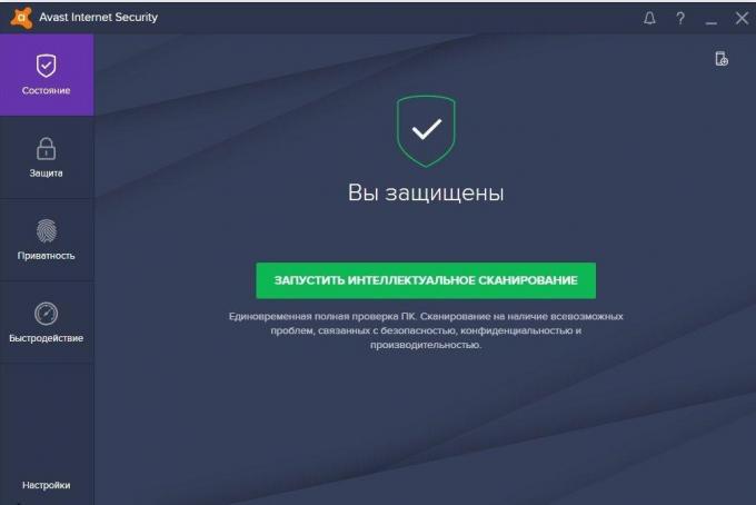 Anti-Virus, skirtas Windows 10: Avast Internet Security