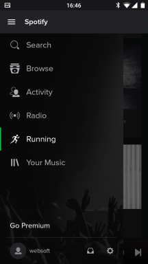 "Spotify" Running gavo "Android"