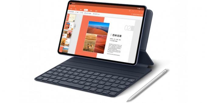 "Huawei" paskelbė MatePad Pro "- pirmasis pasaulyje tabletę su ekrane skylę
