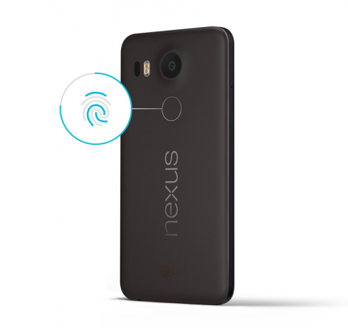 "Nexus 5X ir" Nexus 6P: pirštų atspaudų