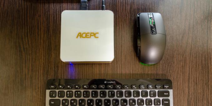 Mini kompiuterio AcePC AK7: apie galimybę