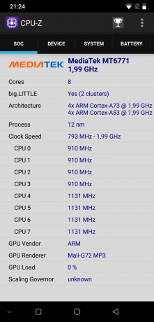 UMIDIGI Z2 Pro ": CPU-Z"