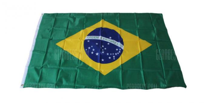 Sporto atributai: Brazilija vėliava