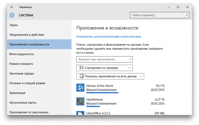 Windows 10 Programos ir galimybės