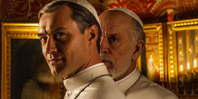Jis atėjo antrą priekaba "naujasis popiežius", - iš "Jaunosios tėtis" tęsinys su Jude Law ir John Malkovich