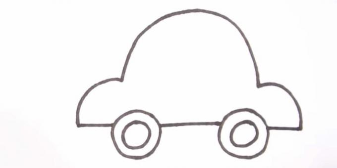 Kaip nupiešti automobilį: baigti kėbulą