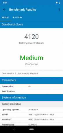 Apžvalga Nokia 6.1 Plus: Battery Test