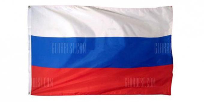 Sporto atributai: Rusijos vėliava