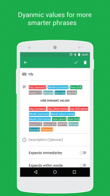 Texpand - patogus įrankis, skirtas greitai rašyti "Android"