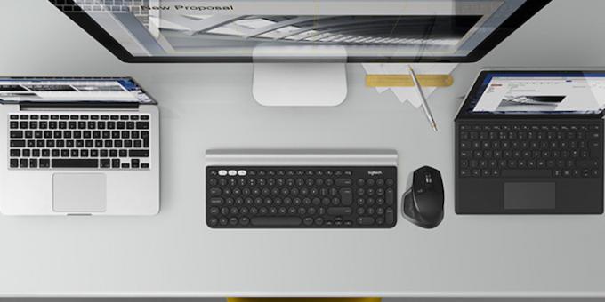 Logitech Wireless: Wireless pelė ir klaviatūra