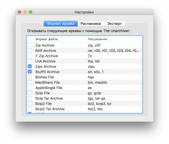 Nemokama programa, skirta "Mac": per Unarchiver 