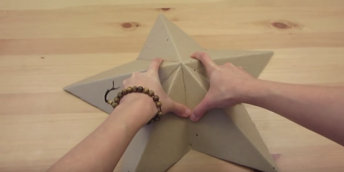 Kaip pagaminti žibintą: suformuokite 3D žvaigždę