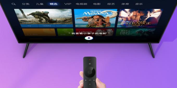 Xiaomi Mi televizija 4S: nuotolinio