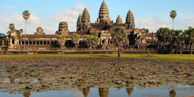 Azijos teritorija yra ne veltui pritraukti turistus: archeologijos parkas Angkor, Kambodža