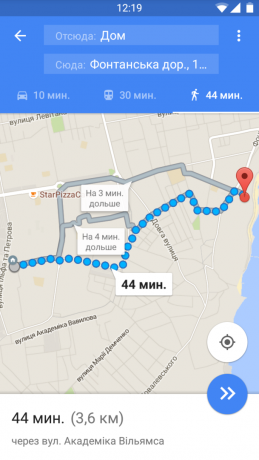 "Google Maps naršyti žingsnis