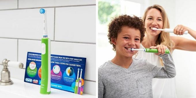 elektriniai dantų šepetėliai: „Braun Oral-B Junior“
