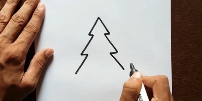 Kaip nupiešti medį: pridėti trečiojo lygio