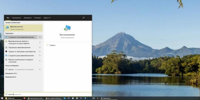 „Windows 10“ atkūrimo taškas